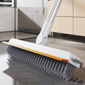 2-in-1 Floor Scrub Brush with Squeegee – Long Handle Multi-Surface Cleaning Tool